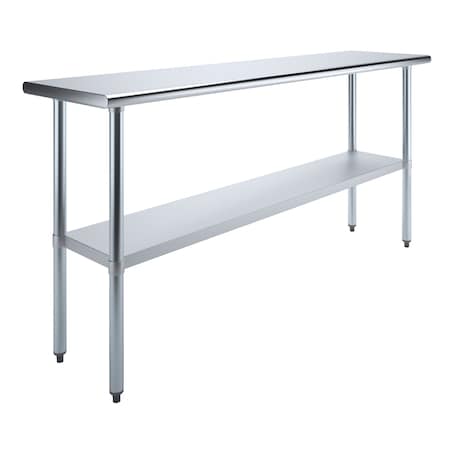 Amgood 18 in. x 72 in. Stainless Steel Table AMG WT-1872
